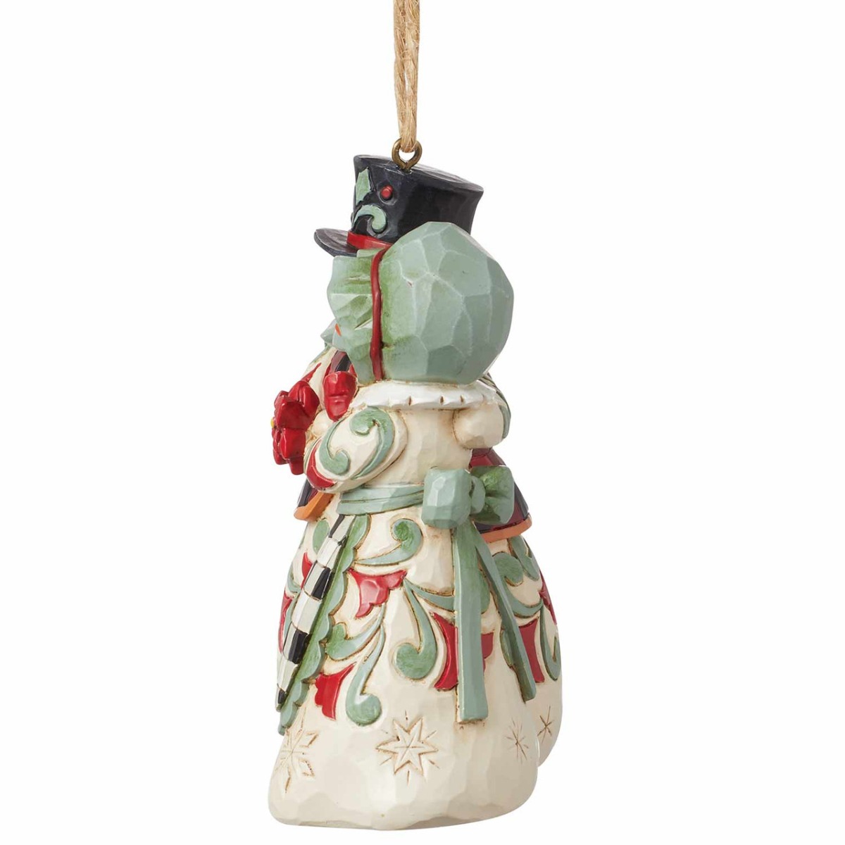 Jim Shore Heartwood Creek Highland Glen Snowman Couple Ornament
