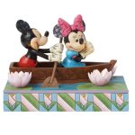 Jim Shore Disney Traditions Mickey & Minnie Love Rowboat Row-mance is in the Air