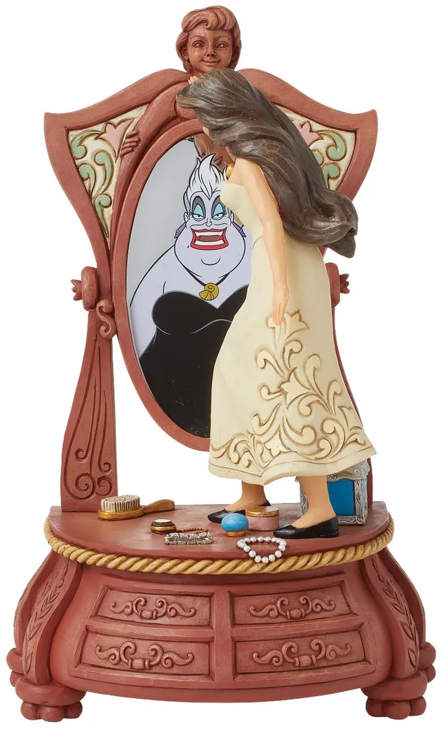 Jim Shore Disney Traditions Vanessa Vanity Scene Ursula in the Mirror Sinister Reflections Jim Shore Disney Traditions Vanessa Vanity Scene Ursula in the Mirror Sinister Reflections