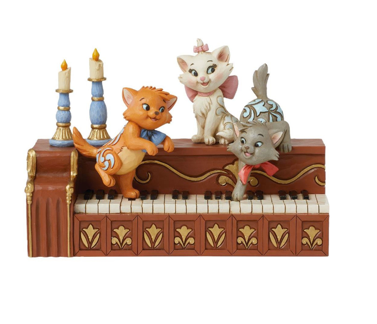 Jim Shore Disney Traditions Aristocat Kittens on Piano Paws at Play Jim Shore Disney Traditions Aristocat Kittens on Piano Paws at Play