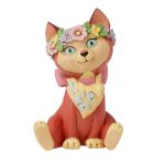 Jim Shore Disney Traditions Alice in Wonderland Dinah with Flower Crown