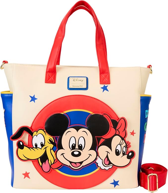 Loungefly Disney Mickey and Friends Convertible Backpack & Tote Bag Loungefly Disney Mickey and Friends Convertible Backpack & Tote Bag
