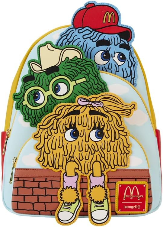 Loungefly McDonald's Tripple Pocket Fry Guys Mini Backpack Loungefly McDonald's Tripple Pocket Fry Guys Mini Backpack