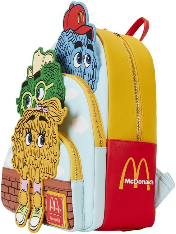 Loungefly McDonald's Tripple Pocket Fry Guys Mini Backpack Loungefly McDonald's Tripple Pocket Fry Guys Mini Backpack