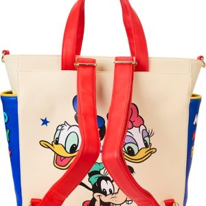 Loungefly Disney Mickey and Friends Convertible Backpack & Tote Bag