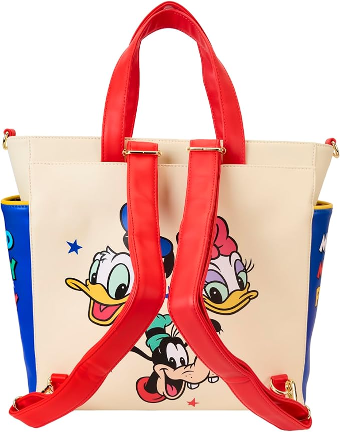 Loungefly Disney Mickey and Friends Convertible Backpack & Tote Bag Loungefly Disney Mickey and Friends Convertible Backpack & Tote Bag