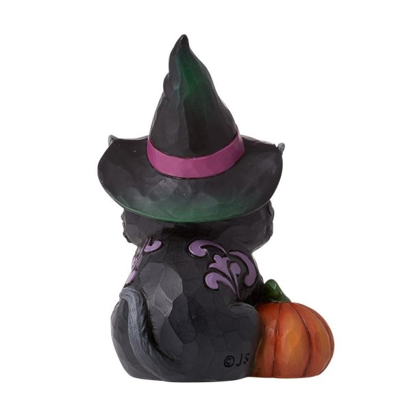 Jim Shore Heartwood Creek Black Cat Mini Figurine