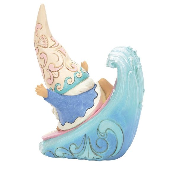 Jim Shore Heartwood Creek Coastal Gnome Surfing Figurine