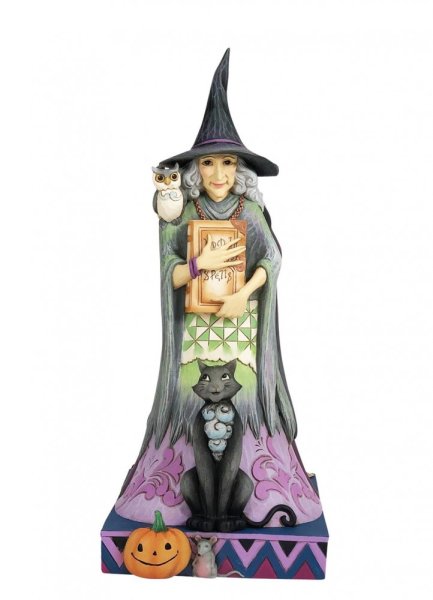 Jim Shore Heartwood Creek Two-Sided Witch Figurine Jim Shore Heartwood Creek Two-Sided Witch Figurine