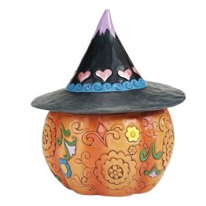 Jim Shore Heartwood Creek Day of the Dead LED Jack-O-Lantern Figurine