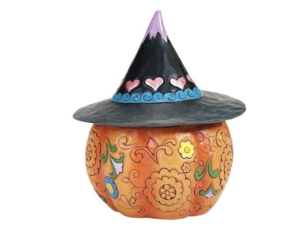 Jim Shore Heartwood Creek Day of the Dead LED Jack-O-Lantern Figurine Jim Shore Heartwood Creek Day of the Dead LED Jack-O-Lantern Figurine