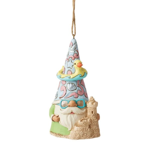Jim Shore Heartwood Creek Gnome Sandcastle Hanging Ornament