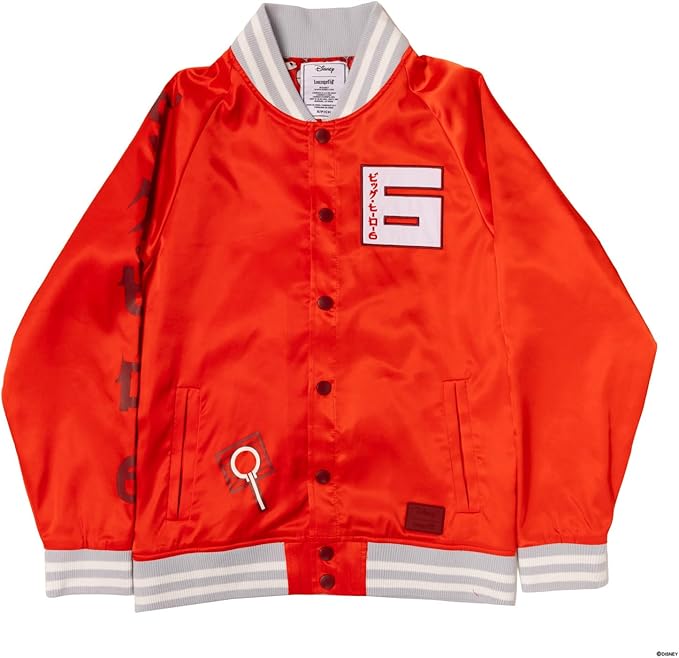 Loungefly Disney Big Hero 6 10th Anniversary Satin Bomber Jacket Loungefly Disney Big Hero 6 10th Anniversary Satin Bomber Jacket