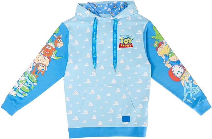 Loungefly Pixar Toy Story Good VS Baddies Unisex Hoodie Loungefly Pixar Toy Story Good VS Baddies Unisex Hoodie