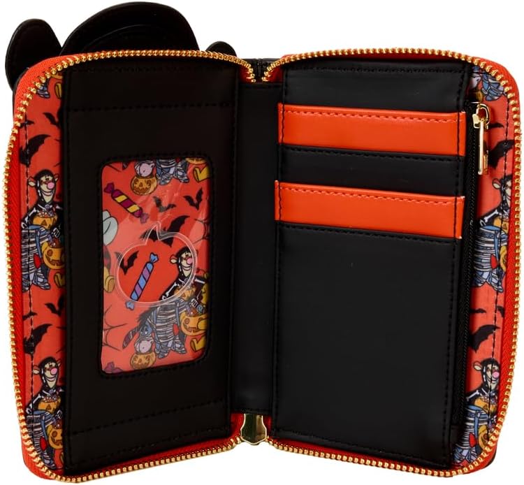 Loungefly Disney Winnie the Pooh Skeleton Tigger Glow Zip Around Wallet Loungefly Disney Winnie the Pooh Skeleton Tigger Glow Zip Around Wallet