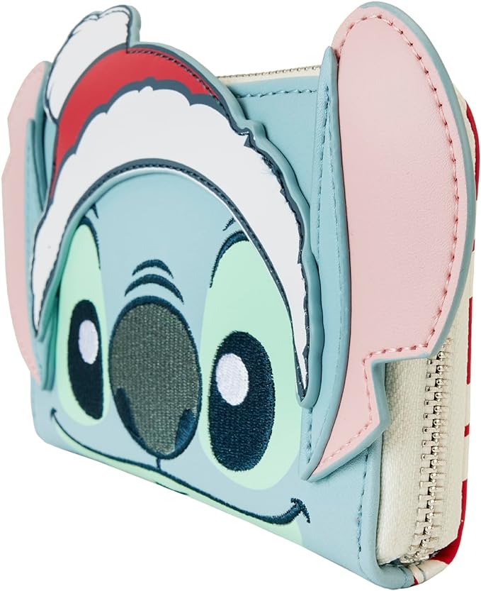 Loungefly Disney Stitch Holiday Glitter Zip Around Wallet Loungefly Disney Stitch Holiday Glitter Zip Around Wallet