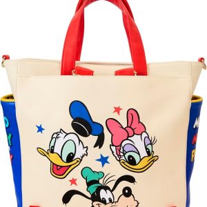 Loungefly Disney Mickey and Friends Convertible Backpack & Tote Bag