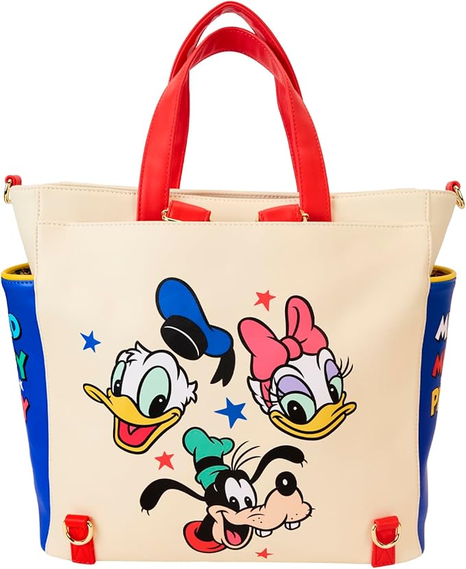 Loungefly Disney Mickey and Friends Convertible Backpack & Tote Bag Loungefly Disney Mickey and Friends Convertible Backpack & Tote Bag