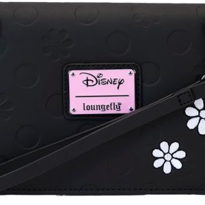 Loungefly Disney Minnie Floral Rock The Dots Clutch Crossbody Bag