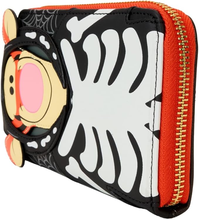 Loungefly Disney Winnie the Pooh Skeleton Tigger Glow Zip Around Wallet Loungefly Disney Winnie the Pooh Skeleton Tigger Glow Zip Around Wallet