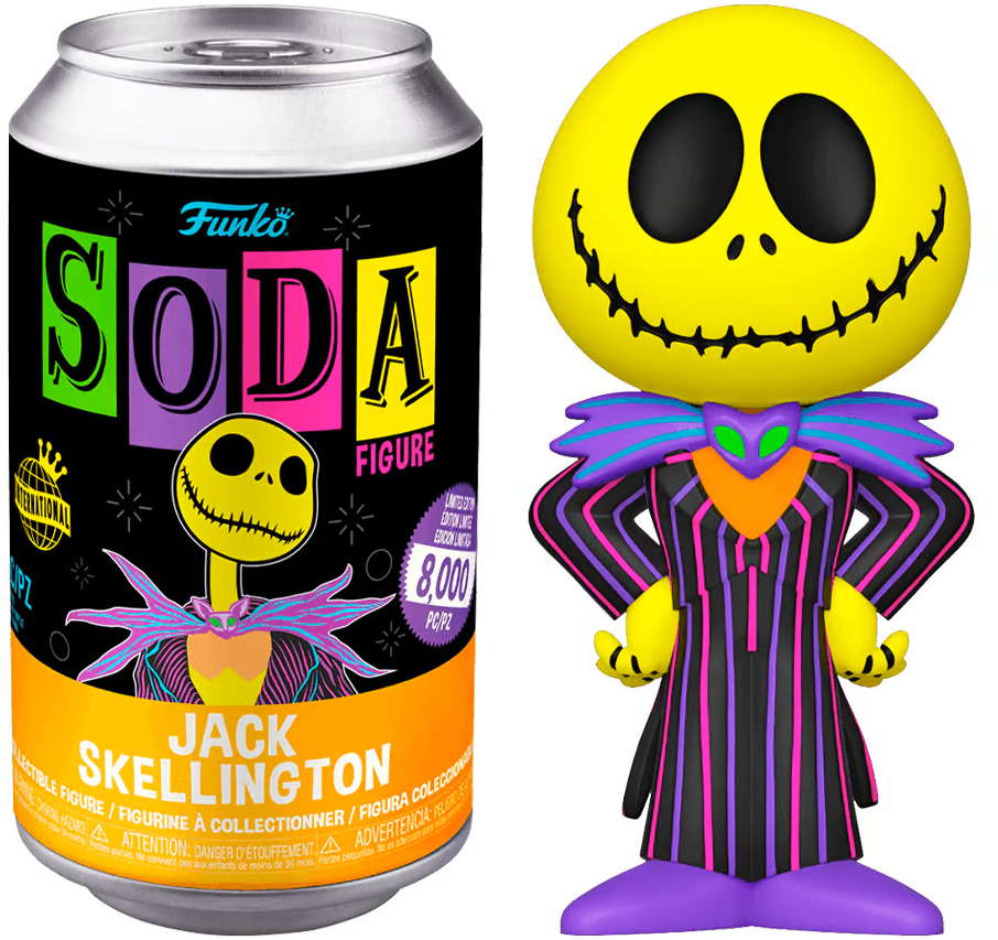 Funko Vinyl Soda: Disney: The Nightmare Before Christmas - Jack Skellington (Blacklight) (LE 8,000pcs) Funko Vinyl Soda: Disney: The Nightmare Before Christmas - Jack Skellington (Blacklight) (LE 8,000pcs)