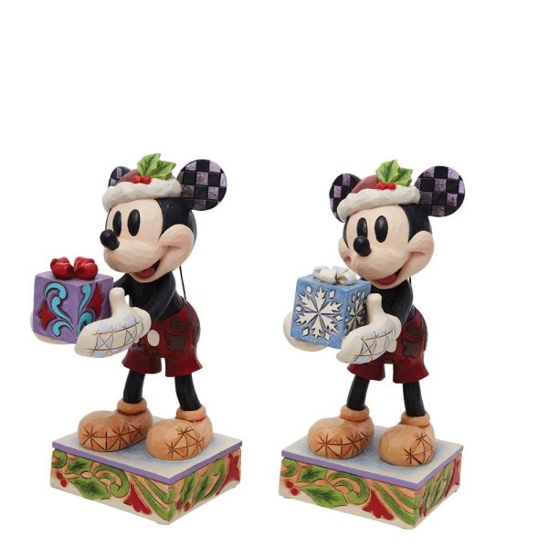 Jim Shore Disney Traditions Secret Santa(Mickey Mouse with Gift Figurine) Jim Shore Disney Traditions Secret Santa(Mickey Mouse with Gift Figurine)
