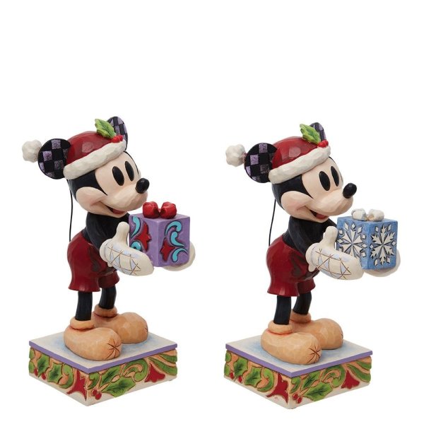 Jim Shore Disney Traditions Secret Santa(Mickey Mouse with Gift Figurine) Jim Shore Disney Traditions Secret Santa(Mickey Mouse with Gift Figurine)