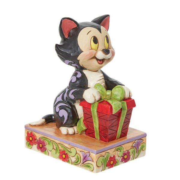 Jim Shore Disney Traditions Festive Feline (Figaro Christmas Personality  Pose)