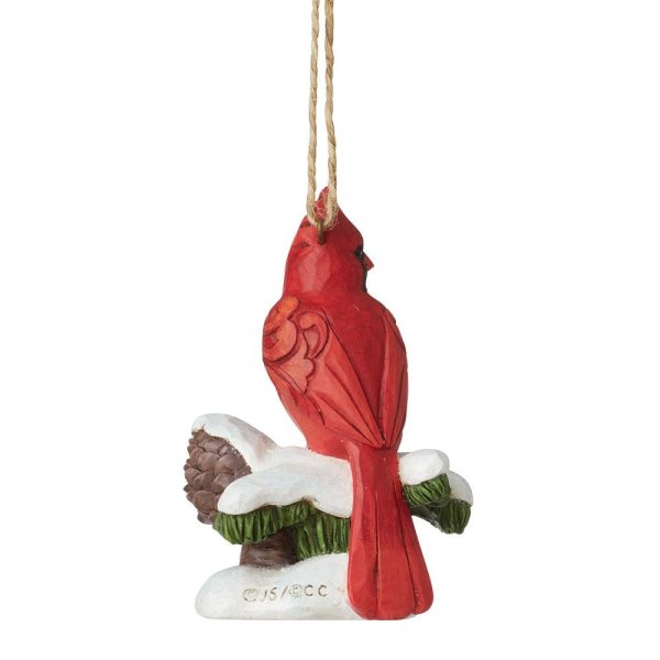 Jim Shore Heartwood Creek Carving Cardinal Hanging Ornament