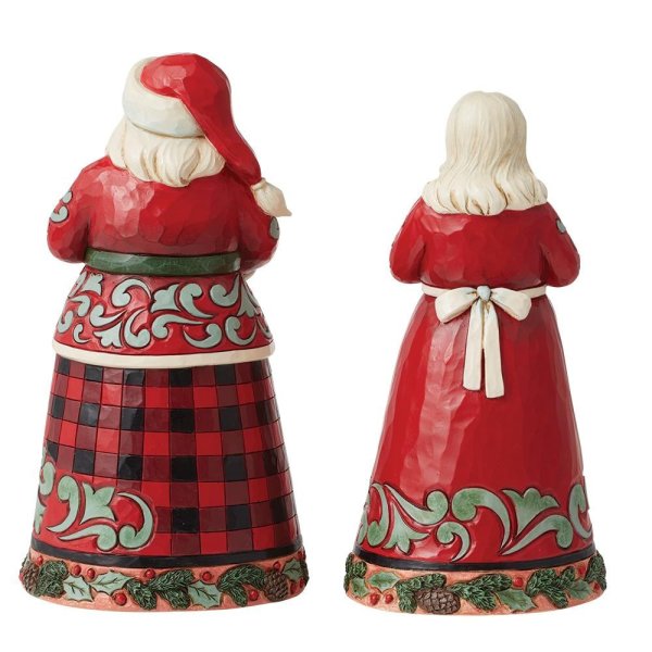 Jim Shore Heartwood Creek Highland Glen Mr & Mrs Claus Figurine Jim Shore Heartwood Creek Highland Glen Mr & Mrs Claus Figurine