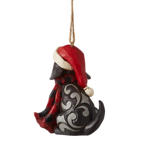 Jim Shore Heartwood Creek Highland Glen Dog in Scarf Hanging Ornament