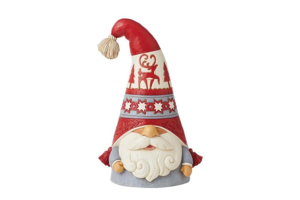 Jim Shore Heartwood Creek Gnome with Reindeer Hat Jim Shore Heartwood Creek Gnome with Reindeer Hat