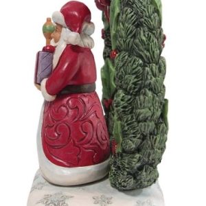 Jim Shore Heartwood Creek Santa in Wreath Figurine