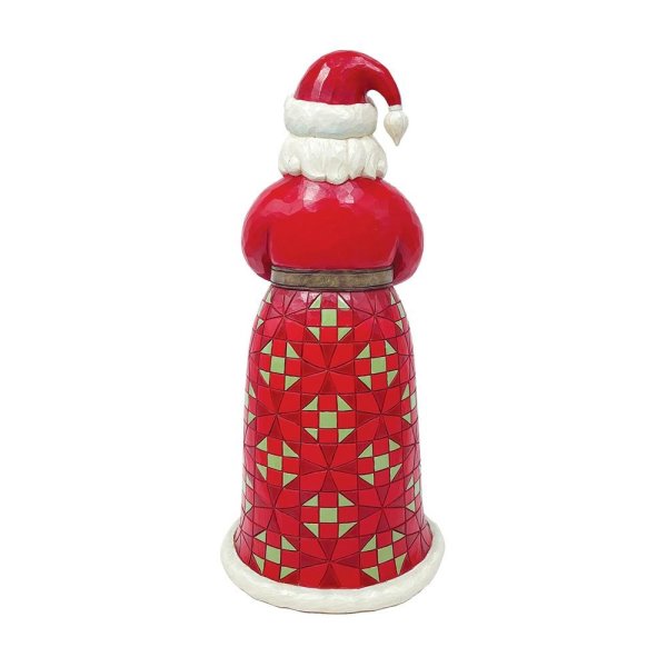 Jim Shore Heartwood Creek Santa with Christmas Tree Coat Figurine