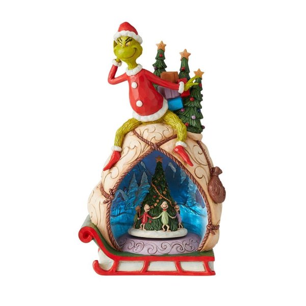 Jim Shore The Grinch Lighted Rotator