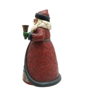 Jim Shore Heartwood Creek Holiday Manor Santa with Bells Figurine