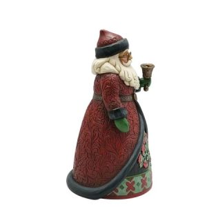 Jim Shore Heartwood Creek Holiday Manor Santa with Bells Figurine