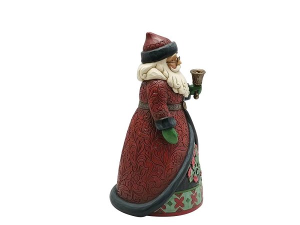 Jim Shore Heartwood Creek Holiday Manor Santa with Bells Figurine Jim Shore Heartwood Creek Holiday Manor Santa with Bells Figurine