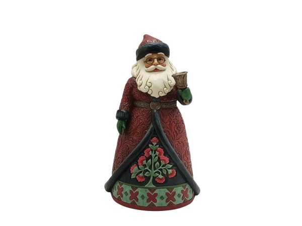 Jim Shore Heartwood Creek Holiday Manor Santa with Bells Figurine Jim Shore Heartwood Creek Holiday Manor Santa with Bells Figurine