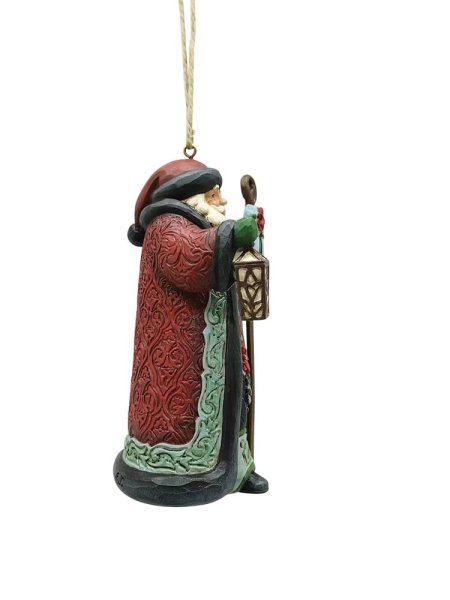 Jim Shore Holiday Manor Santa with Lantern Hanging Ornament Jim Shore Holiday Manor Santa with Lantern Hanging Ornament