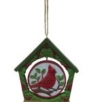 Jim Shore Heartwood Creek Rotating Cardinal Hanging Ornament