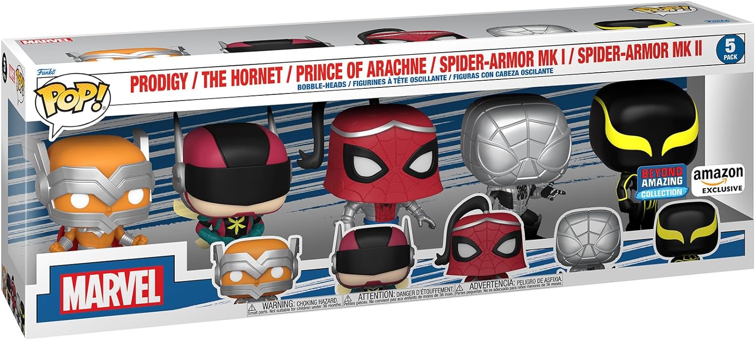 Funko POP Marvel Spiderman Exclusive - 5 Pack Funko POP Marvel Spiderman Exclusive - 5 Pack