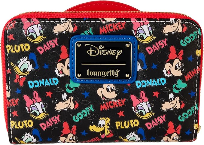 Loungefly Disney Mickey and Friends Classic Zip Around Wallet Loungefly Disney Mickey and Friends Classic Zip Around Wallet