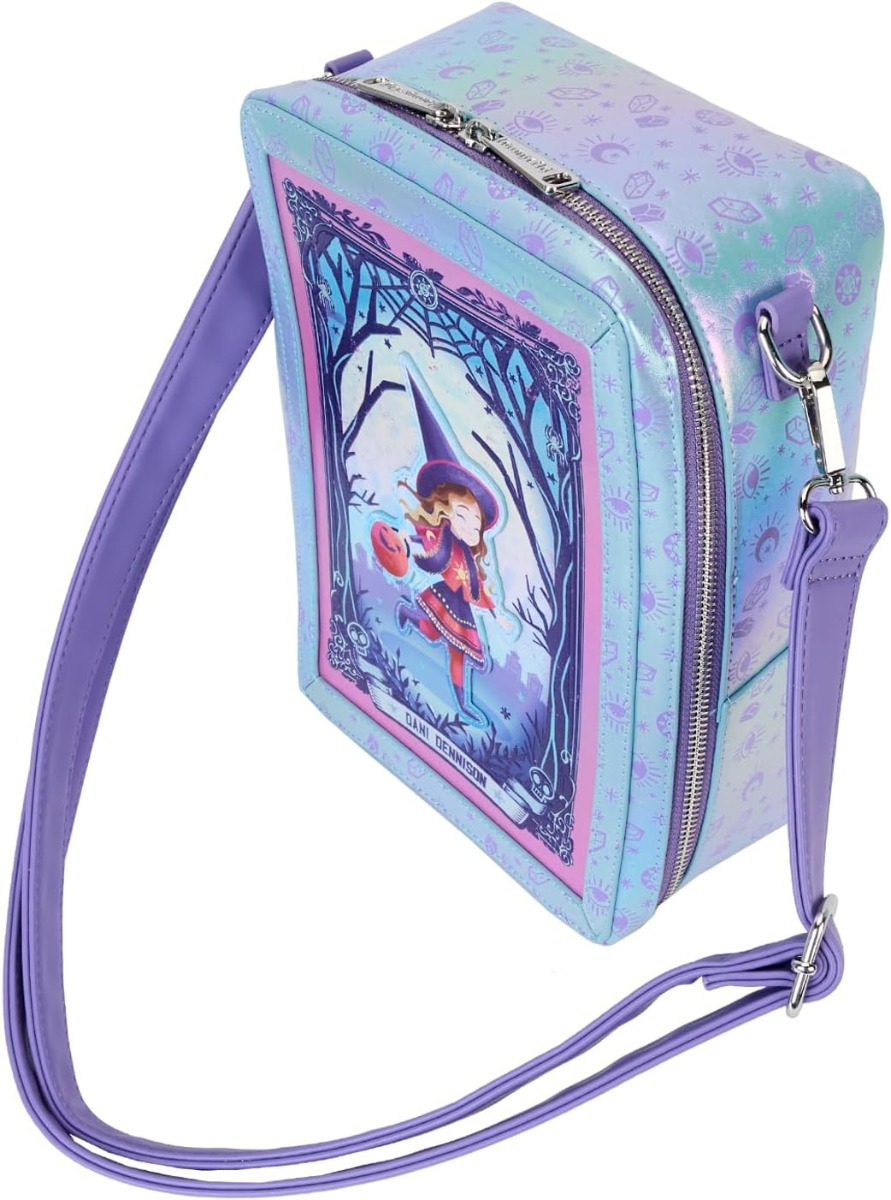 Loungefly Hocus Pocus Tarot Card Iridescent Crossbody Bag