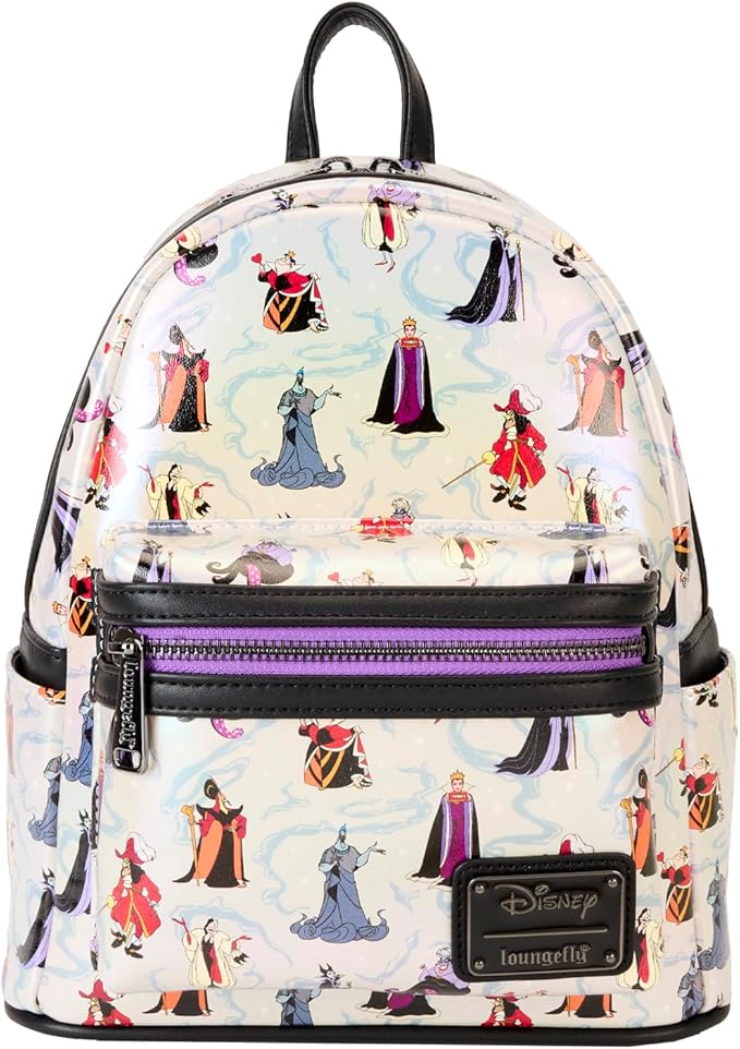 Loungefly Disney Villains Iridescent Mini Backpack Loungefly Disney Villains Iridescent Mini Backpack