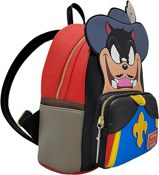 Loungefly Disney The Three Musketeers Pete Villain Cosplay Mini Backpack Loungefly Disney The Three Musketeers Pete Villain Cosplay Mini Backpack