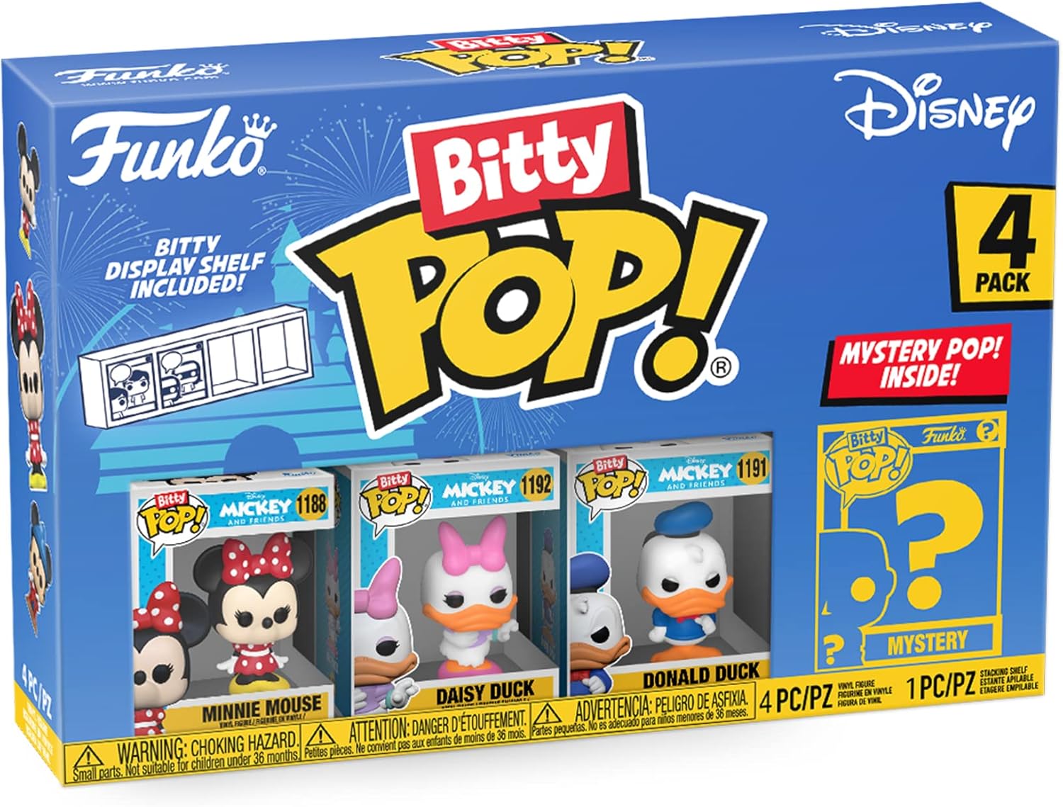 Funko Bitty Pop - Disney - Minnie - Daisy Duck - Donald Duck + Mystery