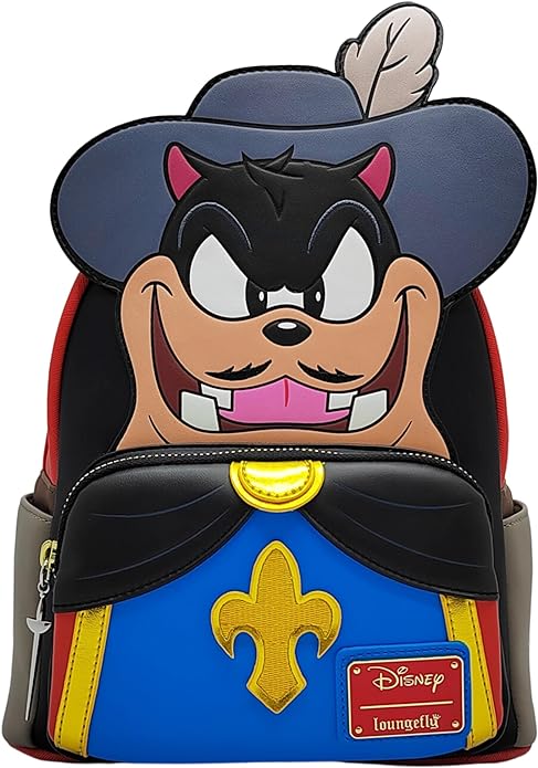 Loungefly Disney The Three Musketeers Pete Villain Cosplay Mini Backpack Loungefly Disney The Three Musketeers Pete Villain Cosplay Mini Backpack