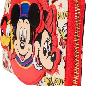 Loungefly Disney Mickey and Friends Classic Zip Around Wallet