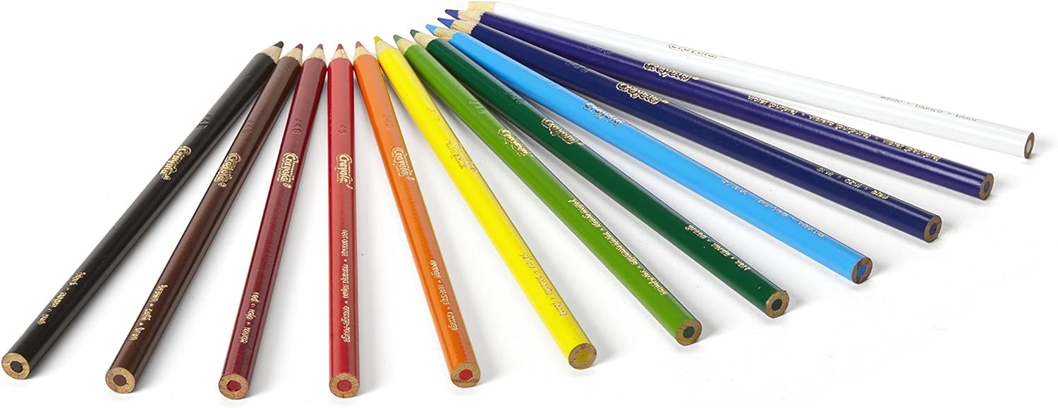 CRAYOLA Colouring Pencils - Assorted Colours (Pack of 12)
